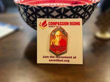 Load image into Gallery viewer, Compassion Rising Dalai Lama Emblem Pin