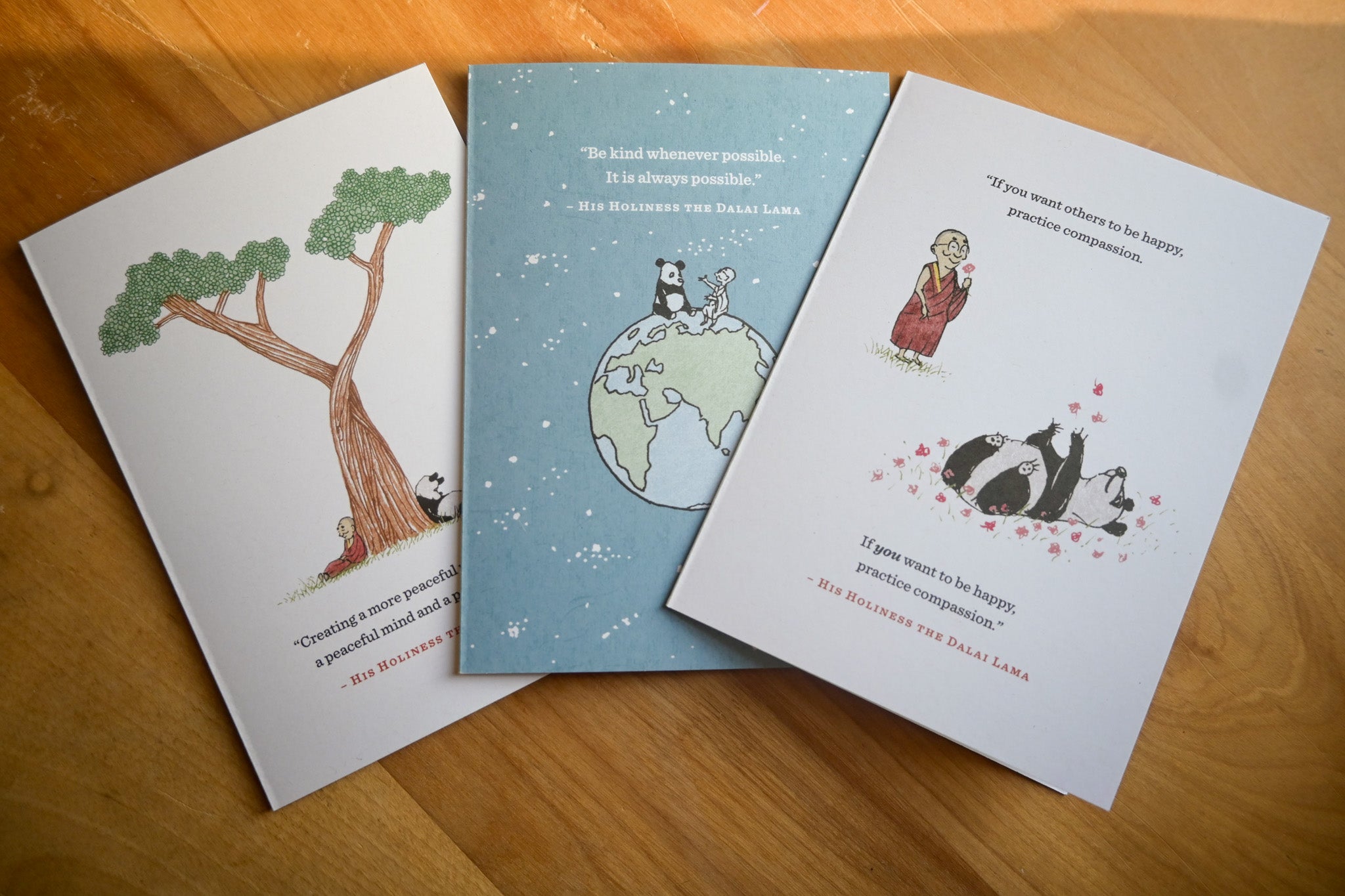 "Heart to Heart" Greeting Cards with Dalai Lama Quotes