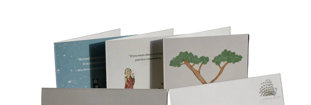 "Heart to Heart" Greeting Cards with Dalai Lama Quotes