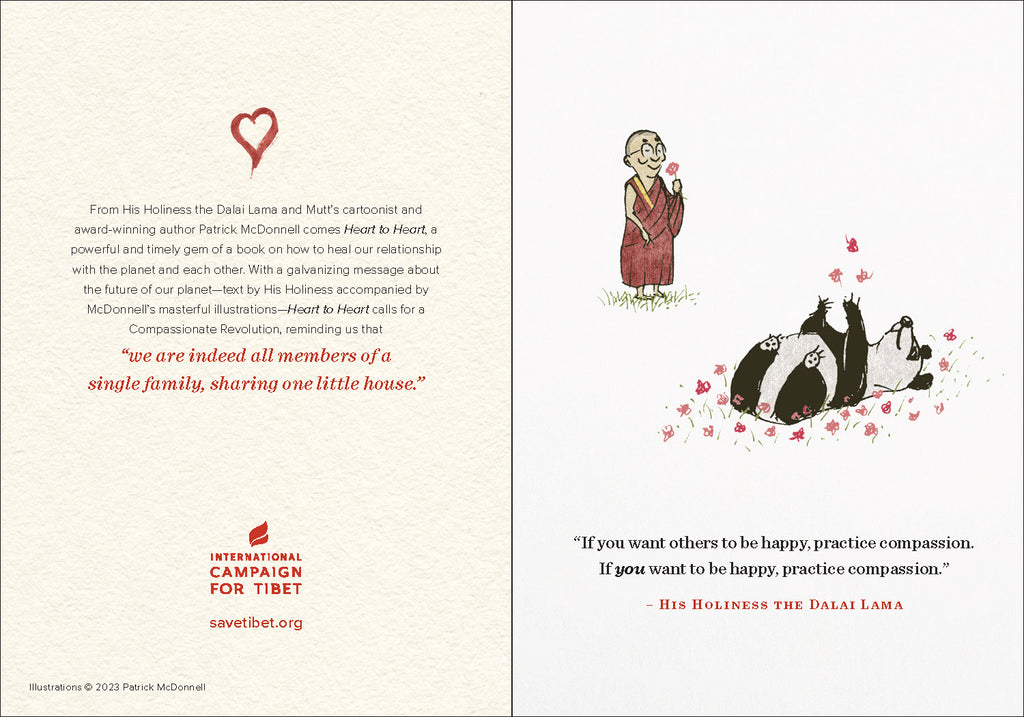 "Heart to Heart" Greeting Cards with Dalai Lama Quotes