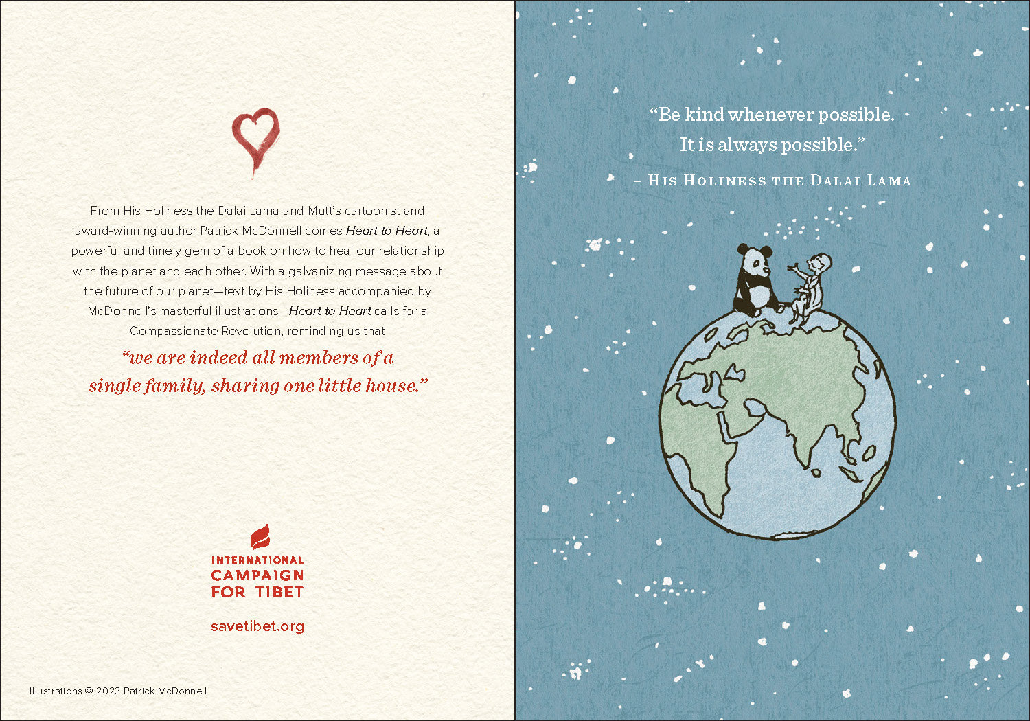 "Heart to Heart" Greeting Cards with Dalai Lama Quotes