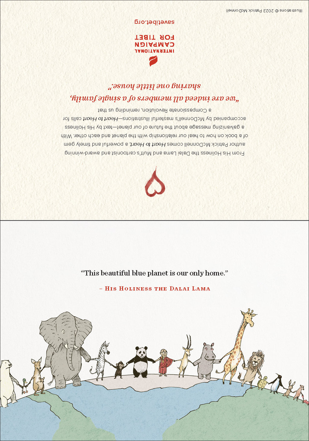 "Heart to Heart" Greeting Cards with Dalai Lama Quotes