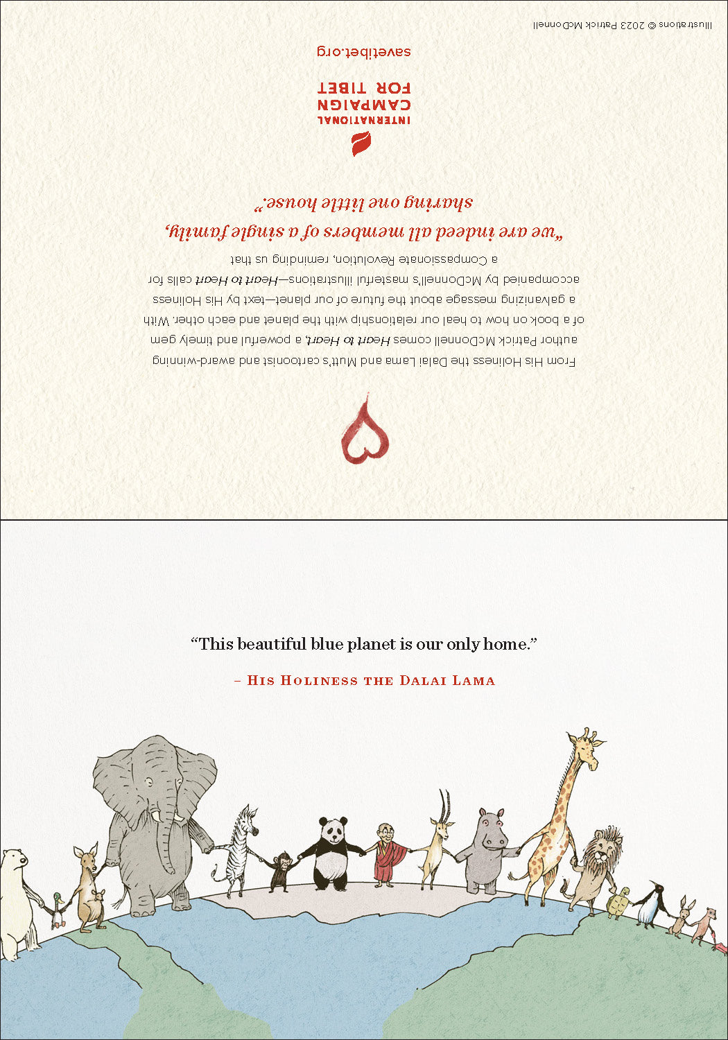 "Heart to Heart" Greeting Cards with Dalai Lama Quotes