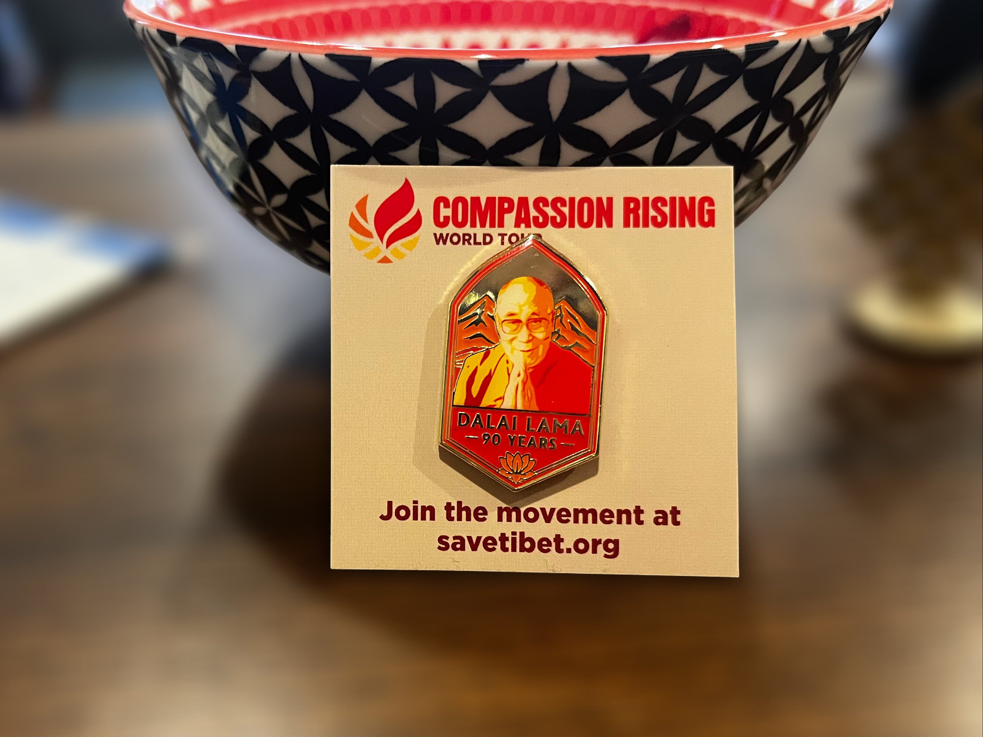 Dalai Lama Emblem Pin