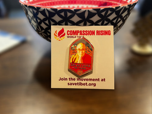 Compassion Rising Dalai Lama Emblem Pin