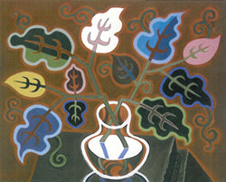 Greeting Card - "Many Leaves and Clear Vase" by Losang Gyatso