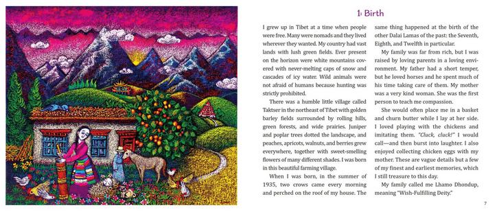 The Extraordinary Life of His Holiness the Fourteenth Dalai Lama, An Illuminated Journey